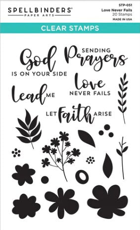 Spellbinders Love Never Fails Clear Stamps STP-051