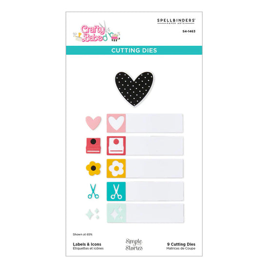 Spellbinders CRAFTY BABE DIE BUNDLE WITH SIMPLE STORIES