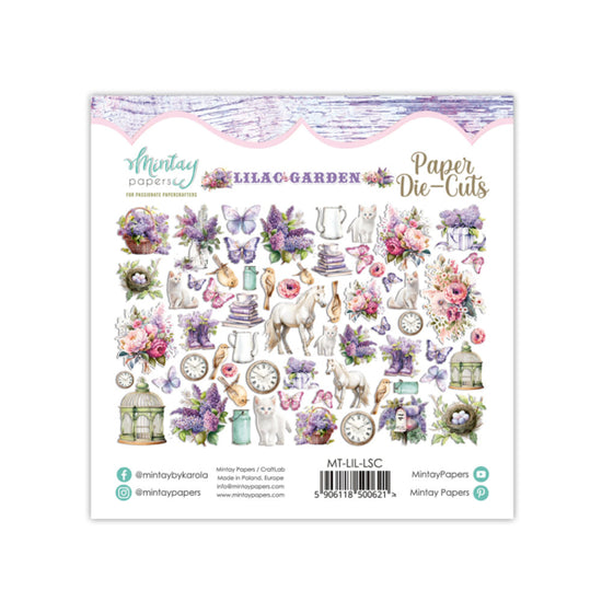 Mintay PAPER DIE-CUTS - Lilac Garden, 60 PCS