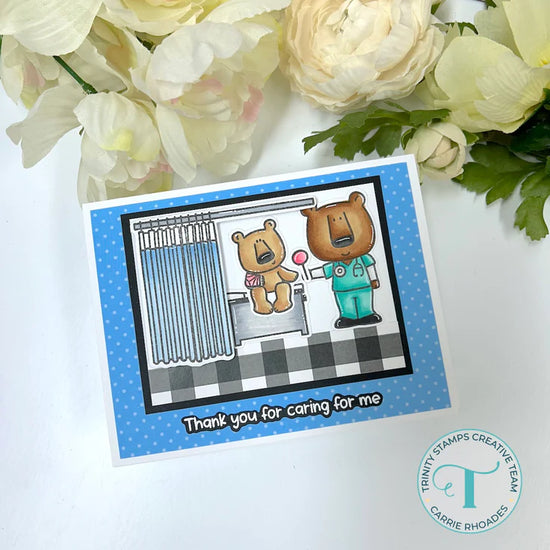 Trinity Stamps Cozy Bear, MD 4x8 Stamp Set