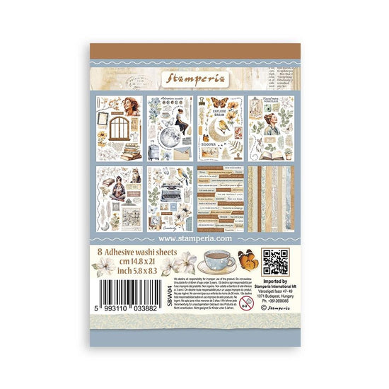 Stamperia A5 Washi Pad 8/Pkg Create Happiness Secret Diary