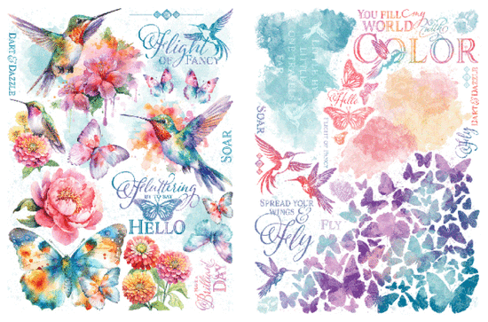 Flight of Fancy Rub-On Transfers