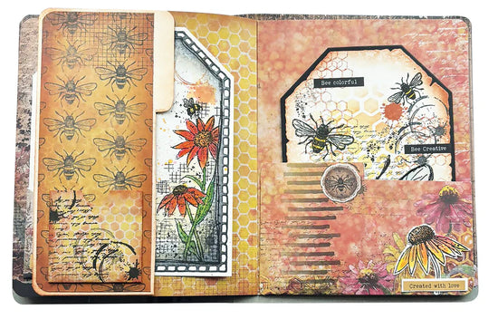 Studio Light Clear Stamp Tag Florals Sweet Bee Memories 1 PC