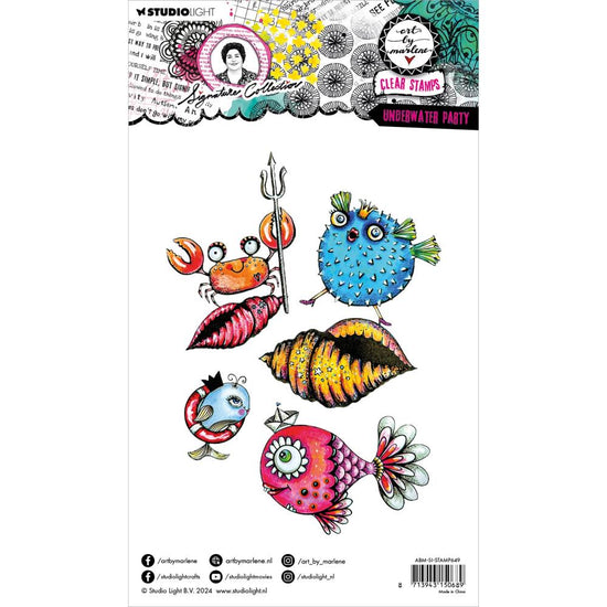 Art By Marlene Signature Collection Clear Stamps Nr. 649, Underwater Party