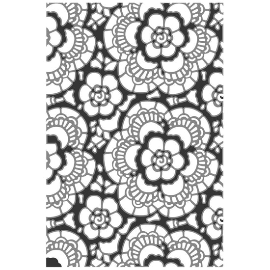 Sizzix Textured Impressions Embossing Folder by Tim Holtz Vault Lace