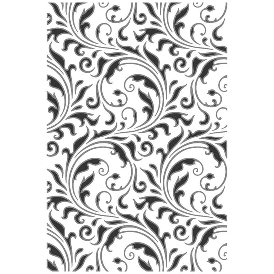 Sizzix Textured Impressions Embossing Folder by Tim Holtz Vault Flourish