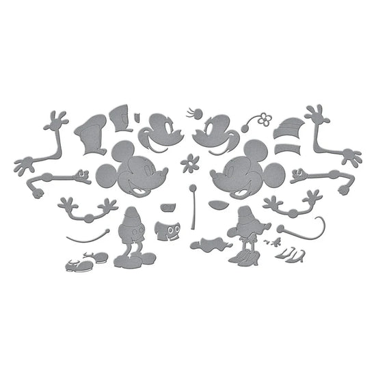 STEAMBOAT WILLIE DUO ETCHED DIES FROM THE SAY CHEESE CLASSIC MOUSE COLLECTION