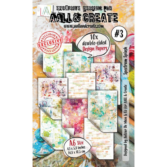 AALL And Create Double-Sided Cardstock A6 Spectrum Splash