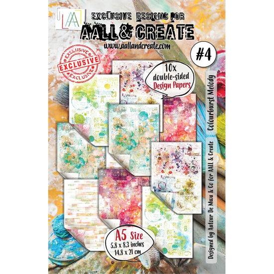 AALL And Create Double-Sided Cardstock A5 Colourburst Melody