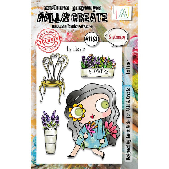 AALL And Create A7 Photopolymer Clear Stamp Set La Fleur