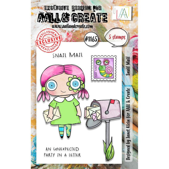 AALL And Create A7 Photopolymer Clear Stamp Set Snail Mail