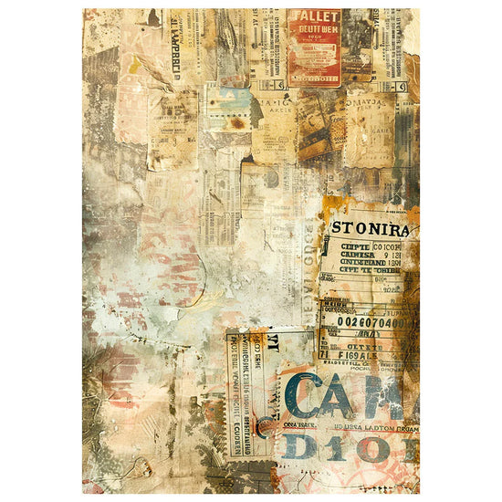 Ciao Bella Mixed Media Rice Paper A4 Set 4/Pkg Journey Ahead