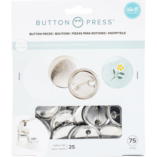 We R Memory Keepers Button Press Refill Pack 25/Pkg Medium (37mm)