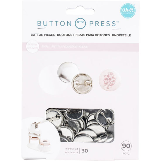We R Memory Keepers Button Press Refill Pack 30/Pkg Small (25mm)