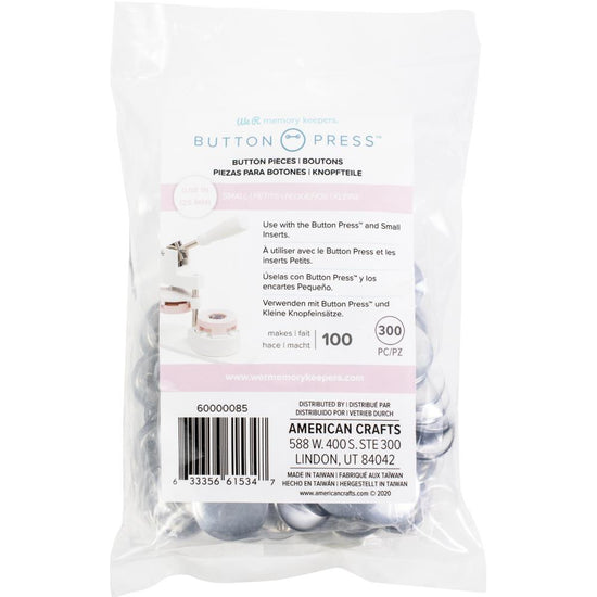 We R Memory Keepers Button Press Bulk Refill Pack 100/Pkg Small (25mm)