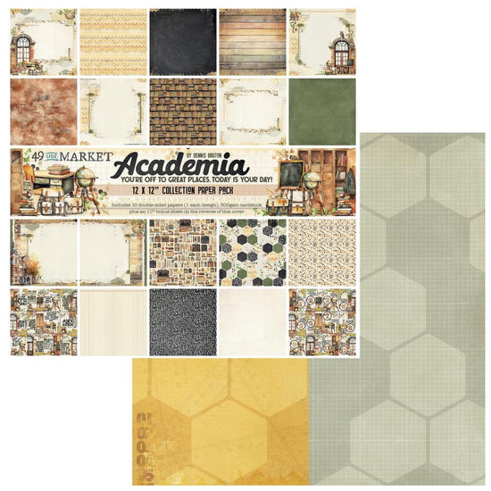 49 And Market Collection Pack 12"X12" Academia