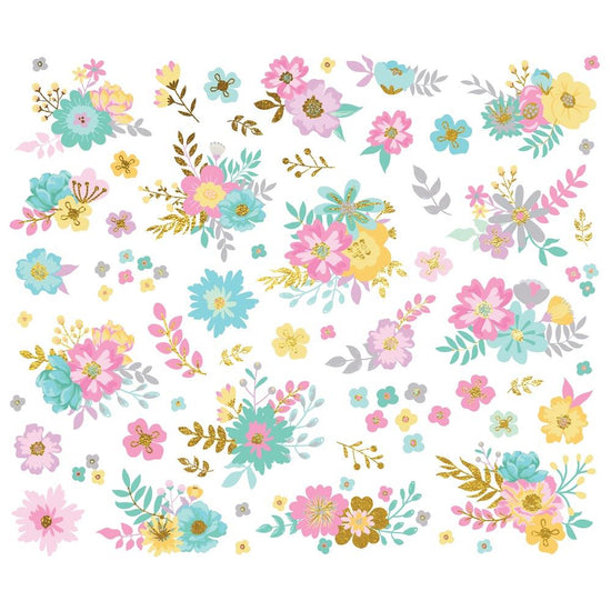 Crafty Things Bits & Pieces 58/Pkg Floral