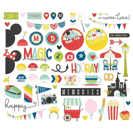 Say Cheese Magic Bits & Pieces Die-Cuts 62/Pkg