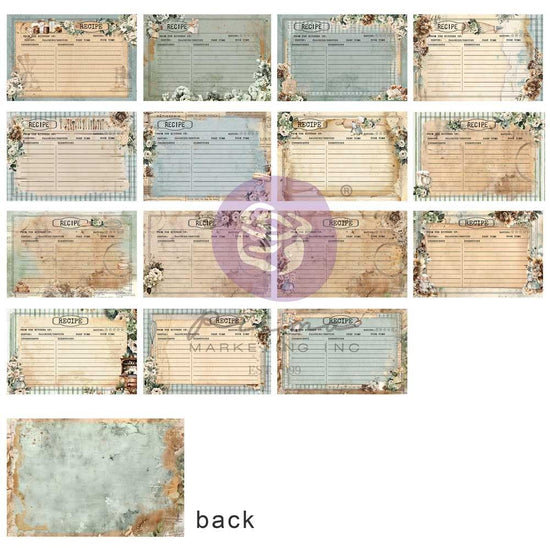 Prima Marketing Journaling Cards 4"X6" 45/Pkg The Home Baker