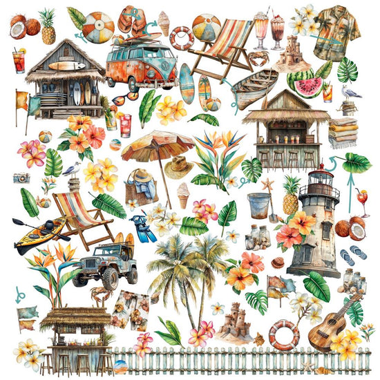 49 And Market Laser Cut Outs Elements, Beach Vibes