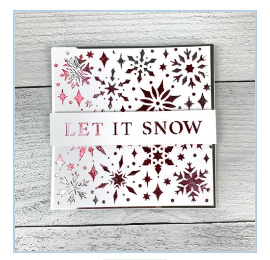 TCW1057 Stencil Snowflake Sparkles