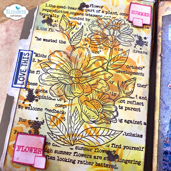 Elizabeth Craft Summer flower Stamp and Die Set