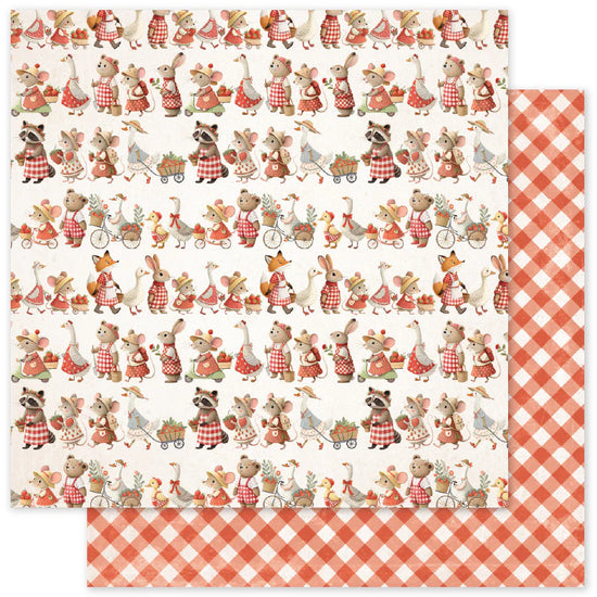 Paper Rose Strawberry Friends Basics 6x6 Paper Collection