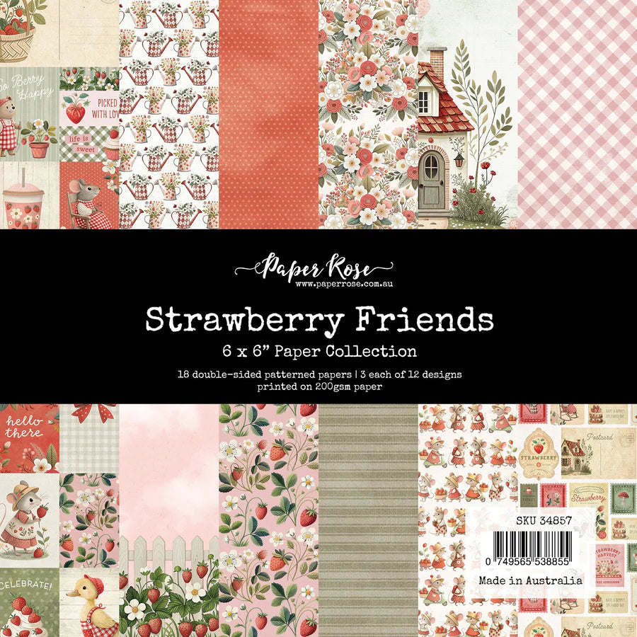 Paper Rose Strawberry Friends Cut Aparts main image 0