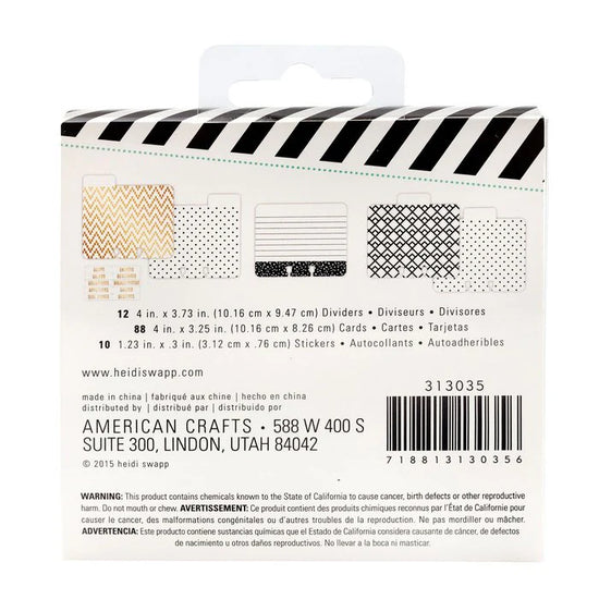 Heidi Swapp - Memorydex Recipe Kit