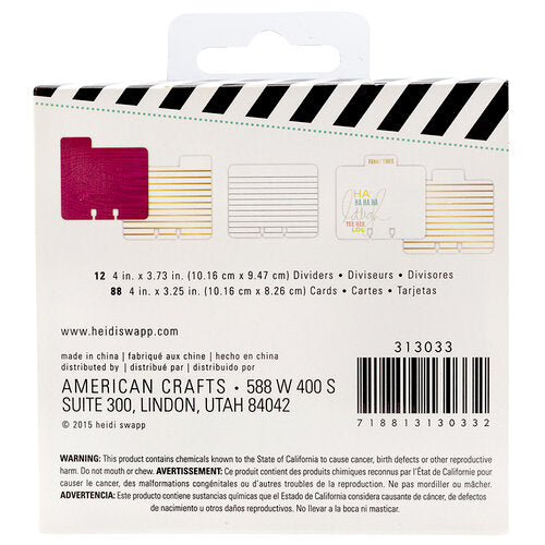 Heidi Swapp - Memorydex - Kit - Selfie