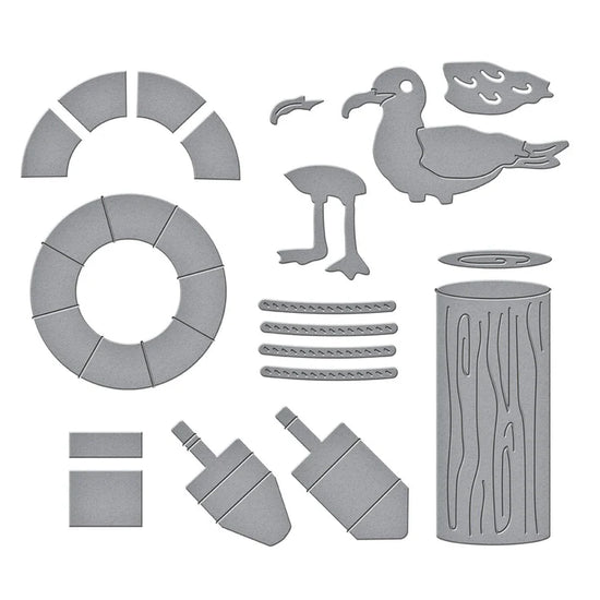 OH, BUOY! ETCHED DIES FROM THE FAIR WINDS COLLECTION BY DAWN WOLESLAGLE