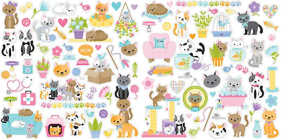 Bella Blvd Cardstock Ephemera Icons, Meow