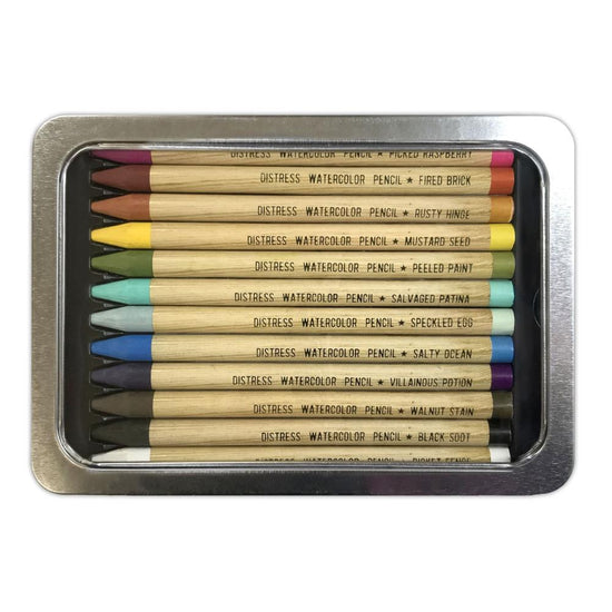 Tim Holtz Distress Watercolor Pencils 12/Pk Set 1