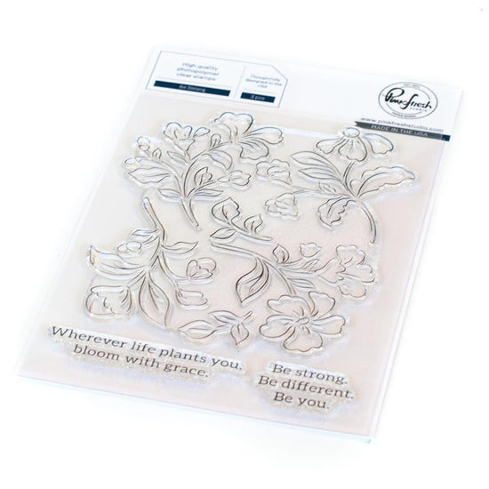 Pinkfresh Studio Clear Stamp Set 4"X6" Be Strong