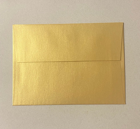 Envelopes A7 5.25”x7.25” Pearlized Gold