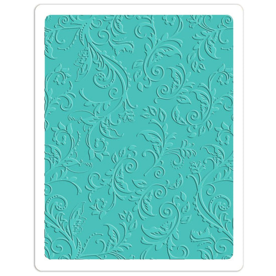 Sizzix Textured Impressions Plus Embossing Folder - Botanical Swirls