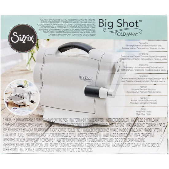Sizzix Big Shot Foldaway Machine Only (White & Gray) Item 