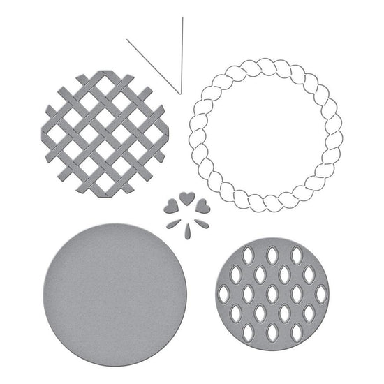 Spellbinders Etched Dies By Tina Smith Sky View Pies -Pie Perfection
