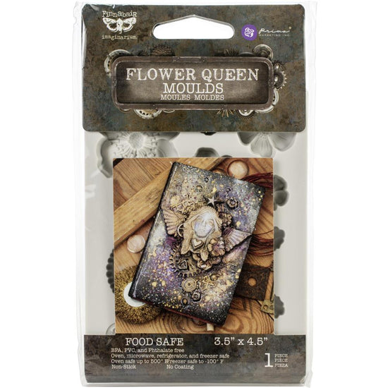 Finnabair Decor Moulds 3.5"X4.5" Flower Queen