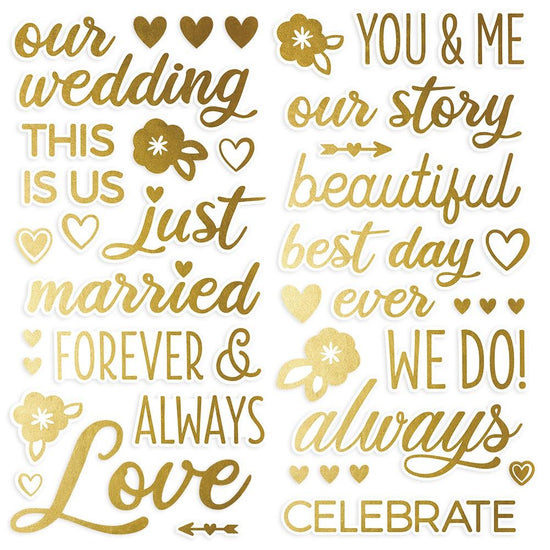 Happily Ever After Foam Stickers 48/Pkg