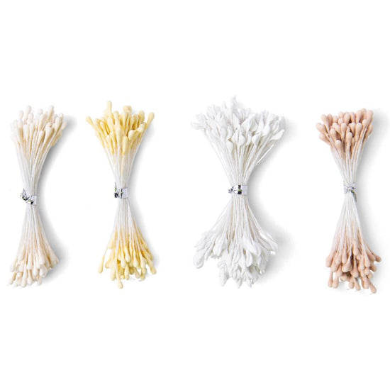Sizzix Making Essential Flower Stamens 300/Pkg White and Cream