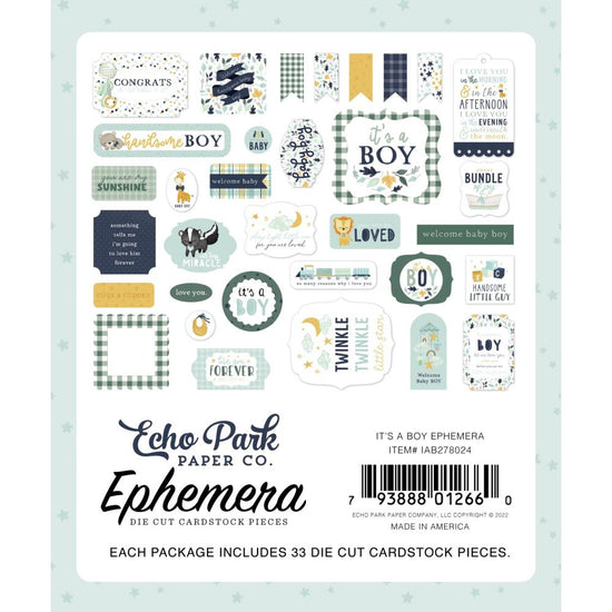 Echo Park Cardstock Ephemera 33/Pkg Icons, It&