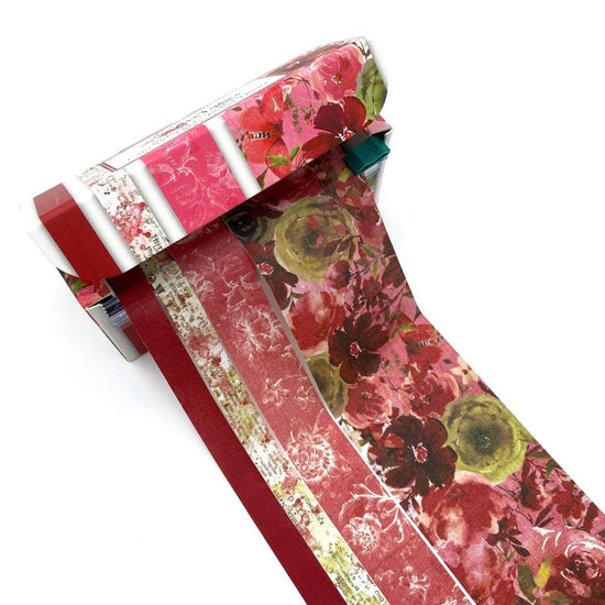 49 And Market Fabric Tape Assortment 4/Rolls Artoptions Rouge