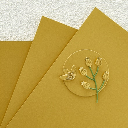 Spellbinders Color Essentials Cardstock 8.5"X11" 10 sheets Brushed Gold