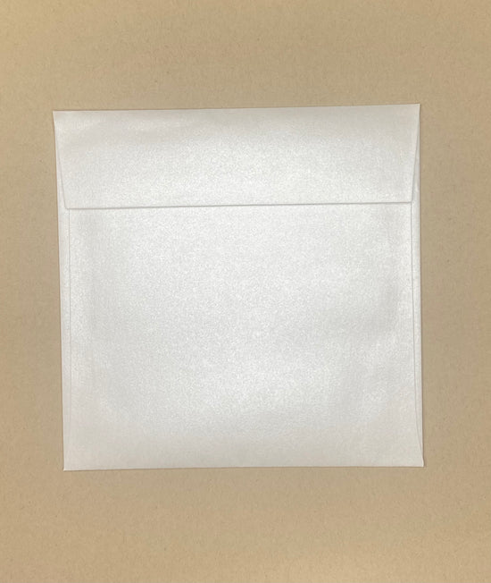 Envelope 6.5”x6.5” Pearlized White