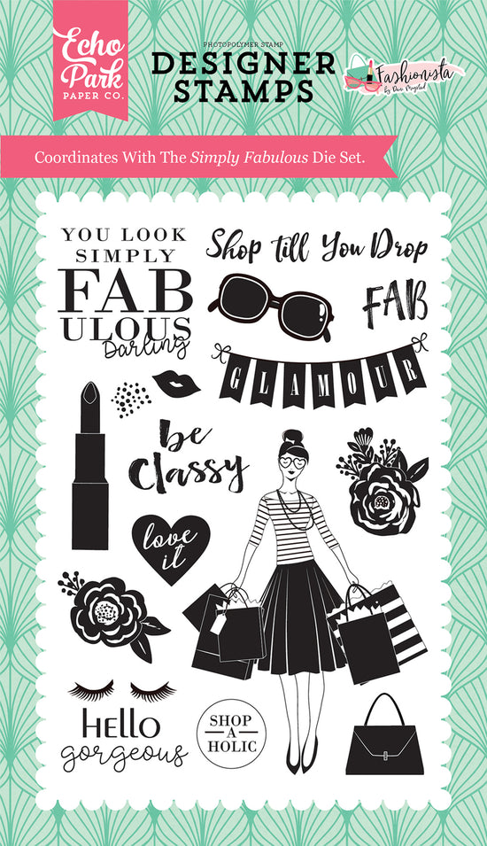 Simply Fabulous Die Set and Simply Fabulous 4x6 Stamp