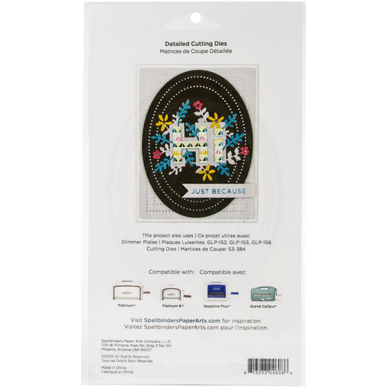 Spellbinders Etched Dies Essential Ovals