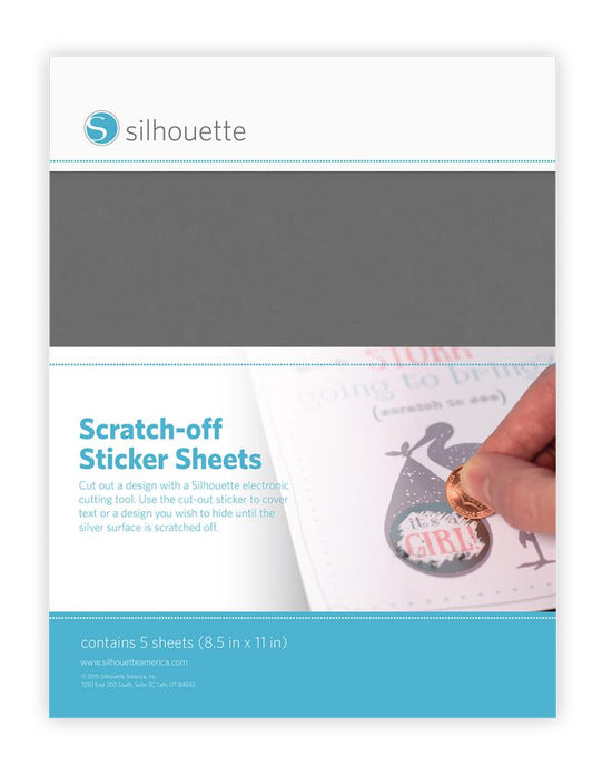 SCRATCH-OFF STICKER - SILVER