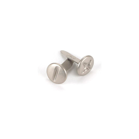 Metal Paper Fasteners 10mm 25/Pkg Screw Head (brads)