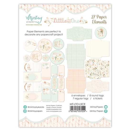 PAPER ELEMENTS - LITTLE ONE, 27 PCS